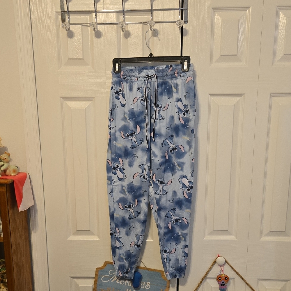 Disney Light Blue Stitch Character Pants